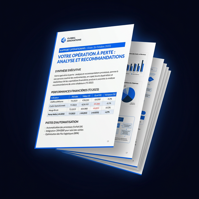 Aperçu du rapport de rentabilité Numérie